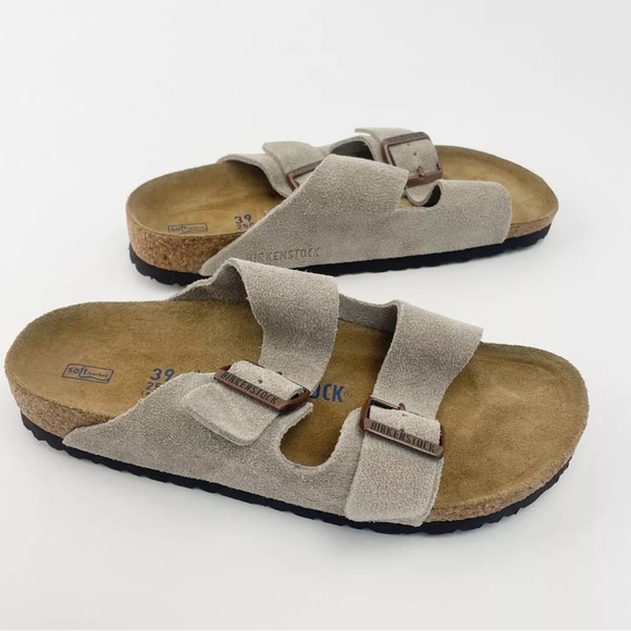 Birkenstock Arizona, suede, soft footbed EU 39 narrow. US 8 narrow.  New - Picture 2 of 7